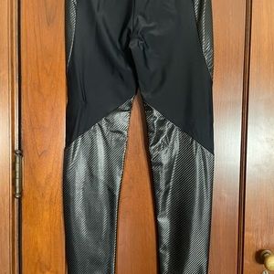 Black carbon, fiber leggings.